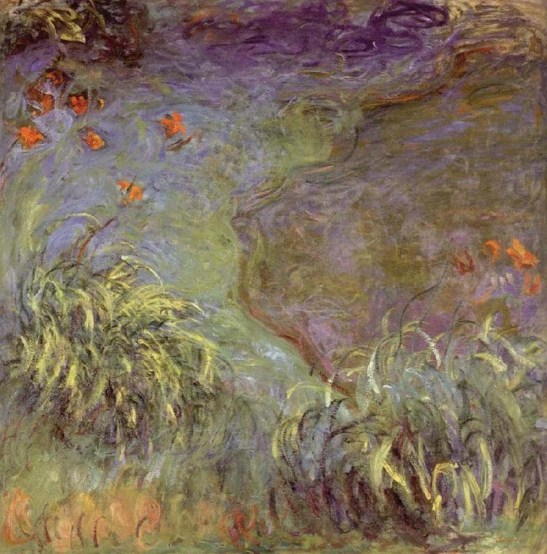 Claude Monet Day Lilies on the Bank china oil painting image
